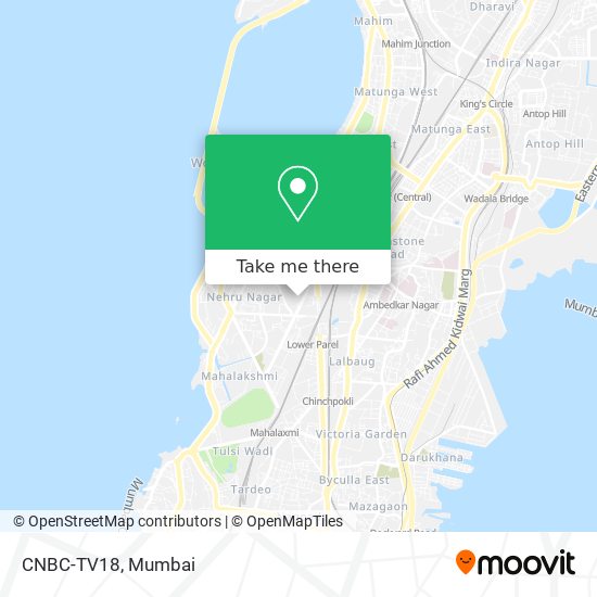 CNBC-TV18 map