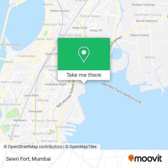 Sewri Fort map