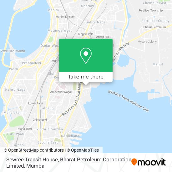 Sewree Transit House, Bharat Petroleum Corporation Limited map