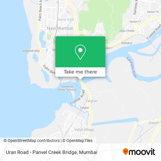 Uran Road - Panvel Creek Bridge map