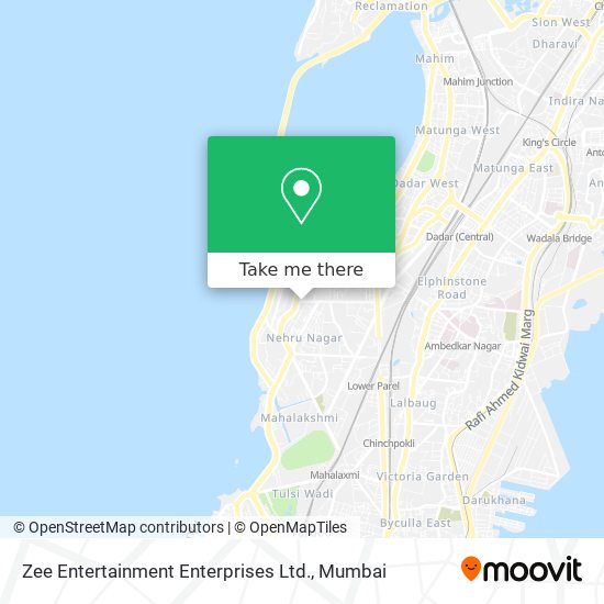 Zee Entertainment Enterprises Ltd. map