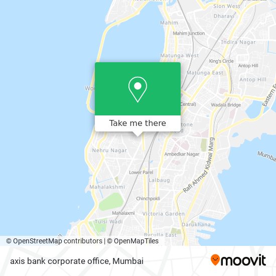 axis bank corporate office map