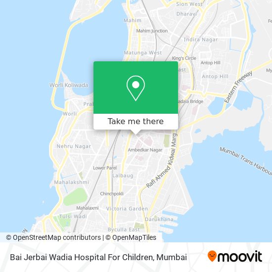 Bai Jerbai Wadia Hospital For Children map