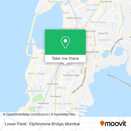 Lower Parel - Elphinstone Bridge map