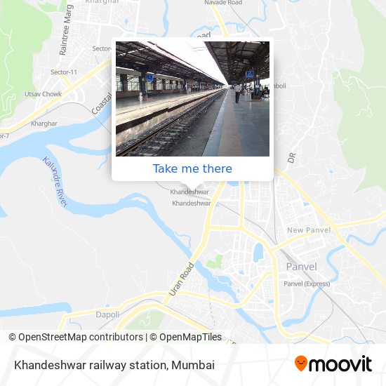 Khandeshwar railway station map