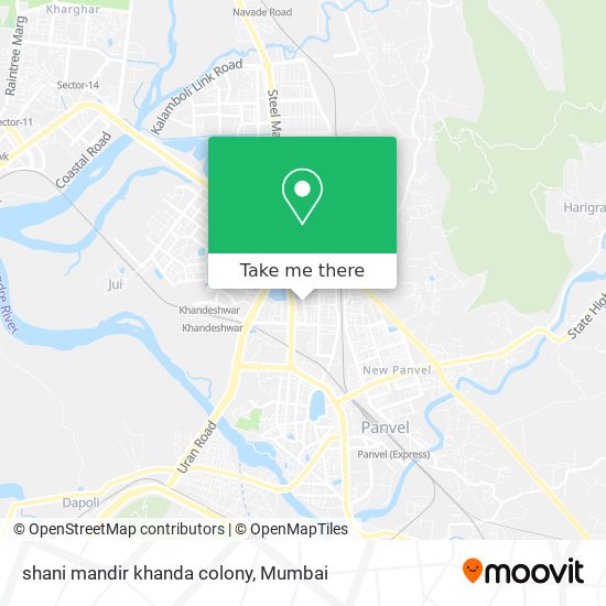 shani mandir khanda colony map