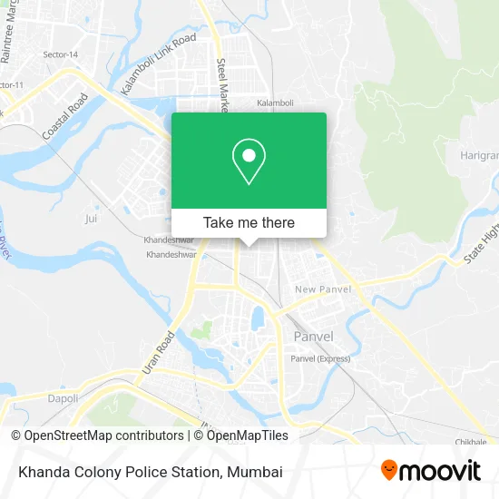 Khanda Colony Police Station map
