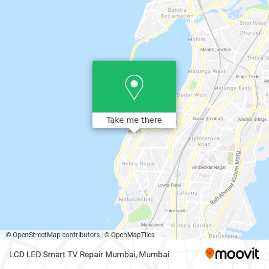 LCD LED Smart TV Repair Mumbai map