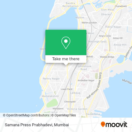 Samana Press Prabhadevi map