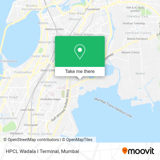 HPCL WADALA I TERMINAL map