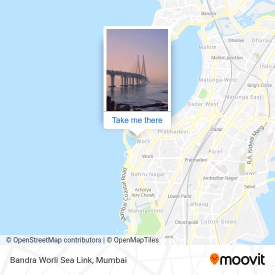 Bandra Worli Sea Link map
