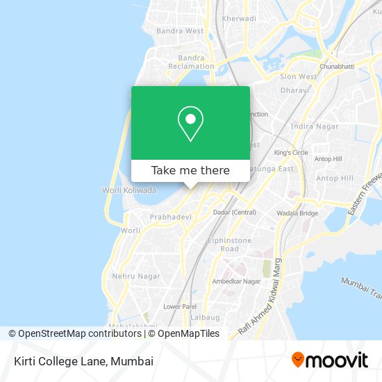 Kirti College Lane map