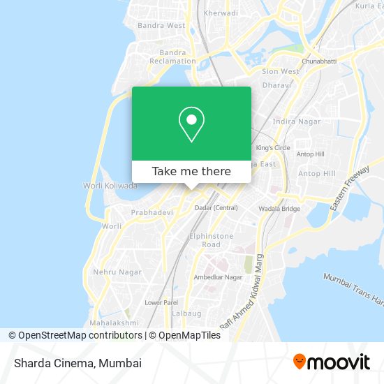 Sharda Cinema map