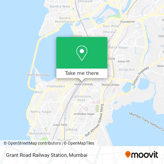 Grant Road Railway Station map