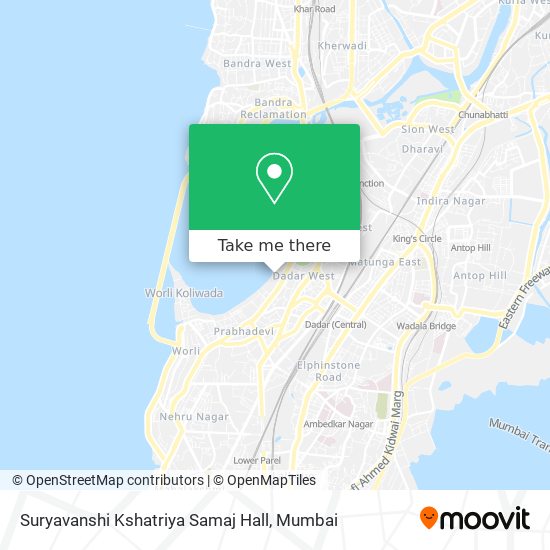 Suryavanshi Kshatriya Samaj Hall map