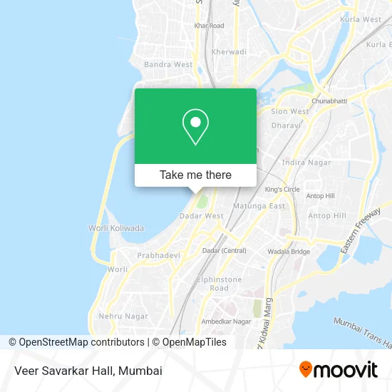 Veer Savarkar Hall map