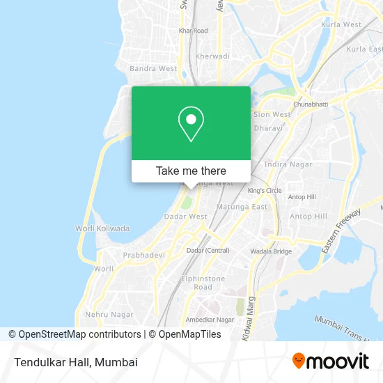 Tendulkar Hall map