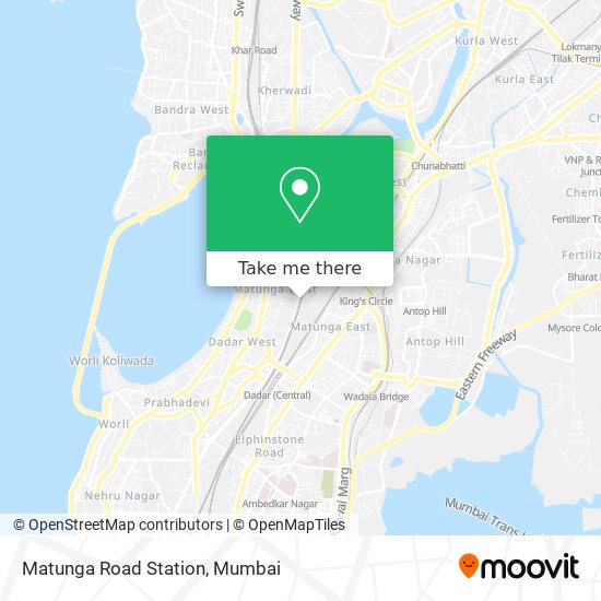 Matunga Road Station map