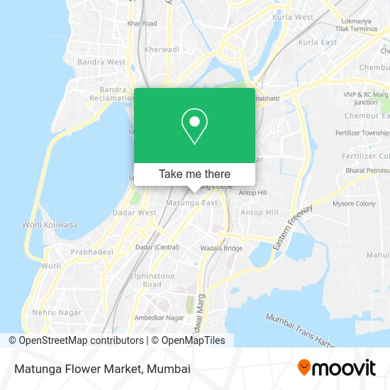 Matunga Flower Market map