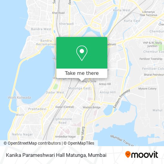 Kanika Parameshwari Hall Matunga map
