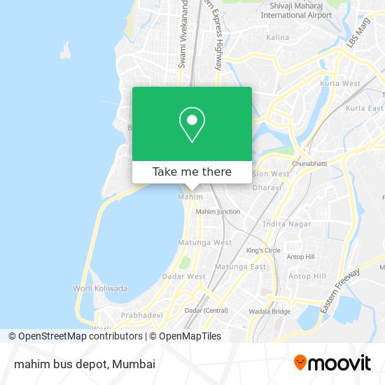 mahim bus depot map