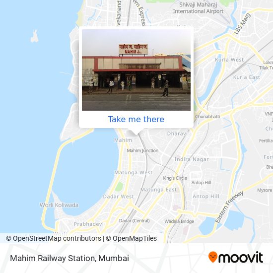 Mahim Railway Station map