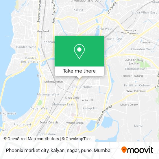 Phoenix market city, kalyani nagar, pune map