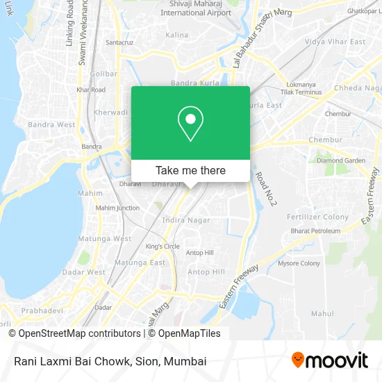 Rani Laxmi Bai Chowk, Sion map