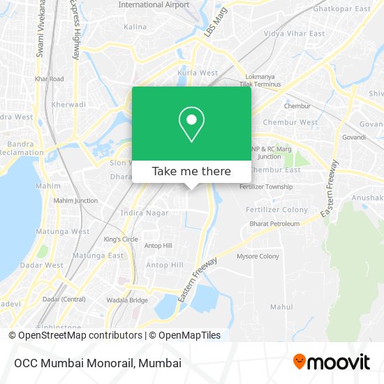 OCC Mumbai Monorail map