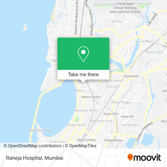 Raheja Hospital map
