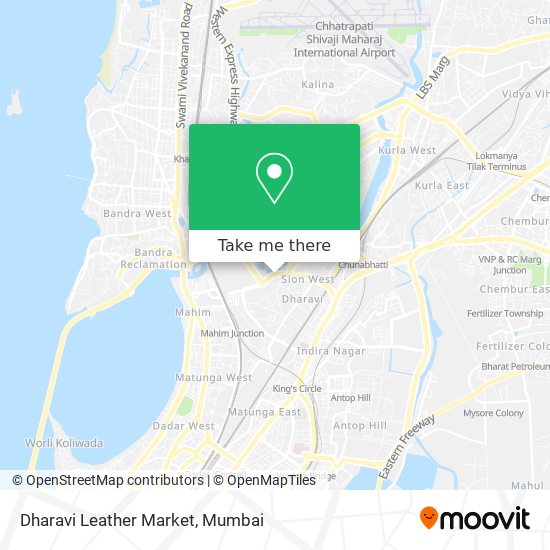 Dharavi Leather Market map