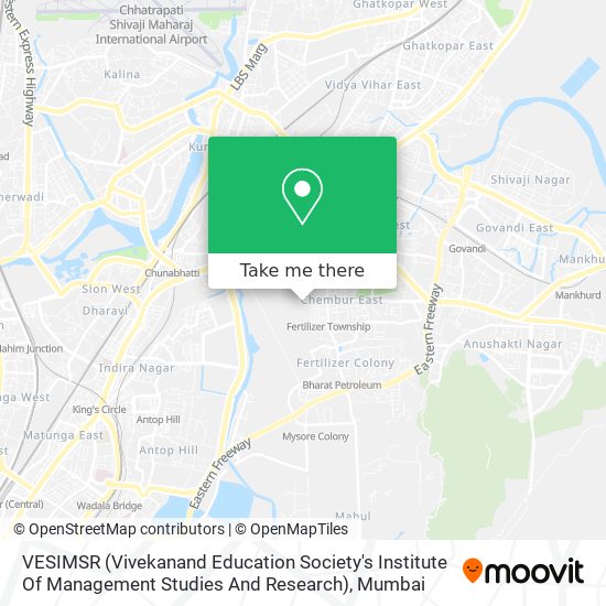 VESIMSR (Vivekanand Education Society's Institute Of Management Studies And Research) map