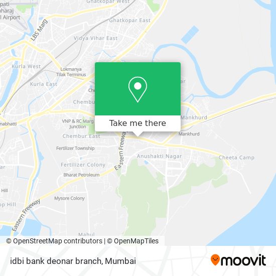 idbi bank deonar branch map