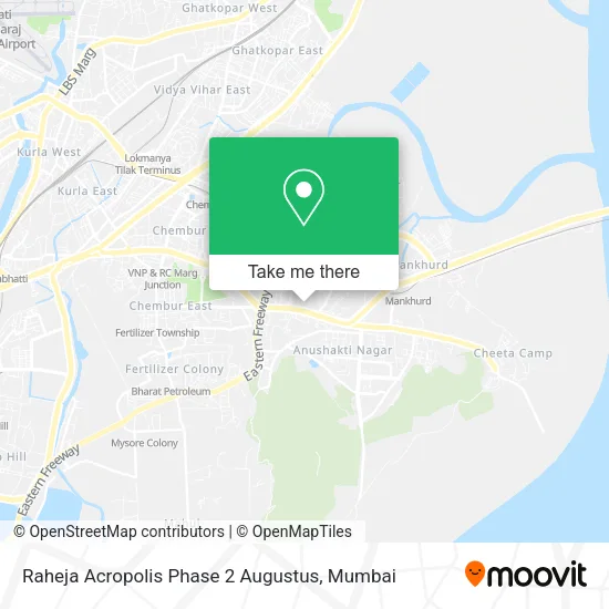 Raheja Acropolis Phase 2 Augustus map