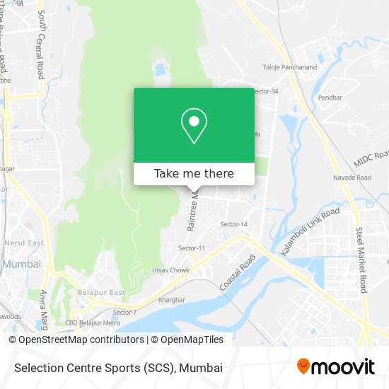 Selection Centre Sports (SCS) map