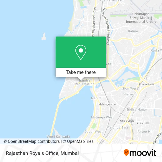Rajasthan Royals Office map