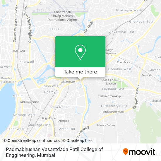 Padmabhushan Vasantdada Patil College of Enggineering map