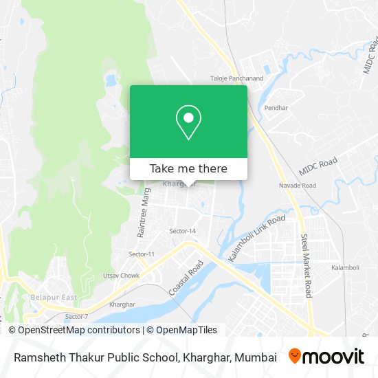 Ramsheth Thakur Public School, Kharghar map