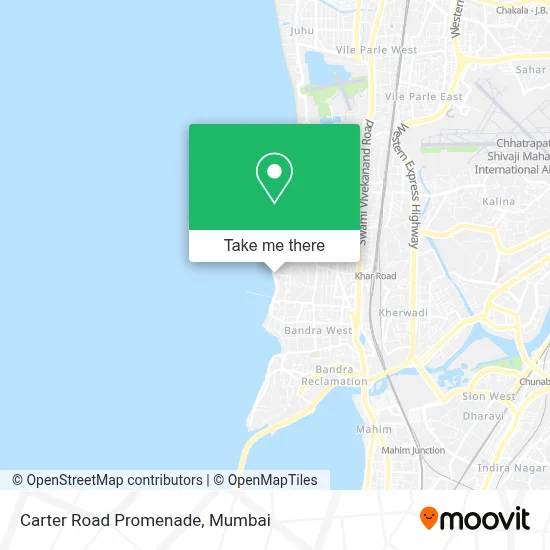 Carter Road Promenade map