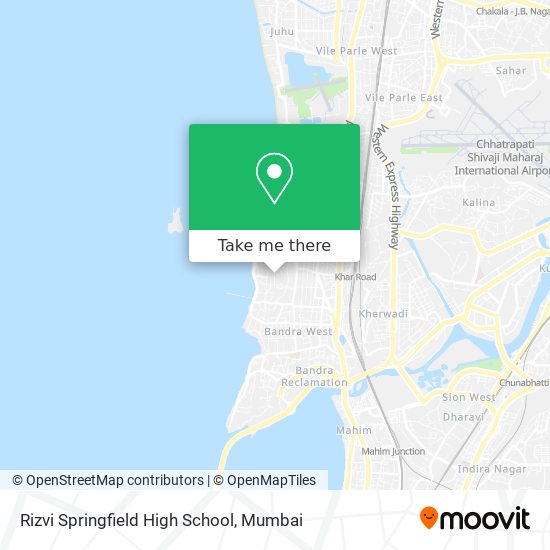 Rizvi Springfield High School map