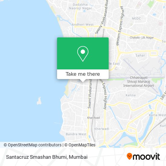 Santacruz Smashan Bhumi map