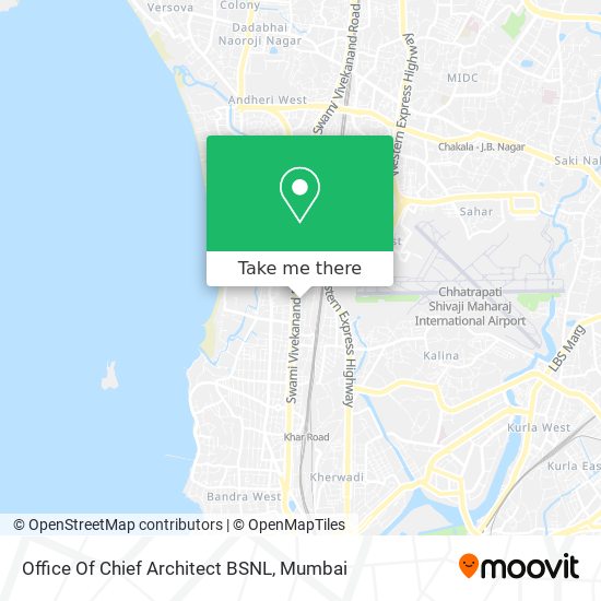 Office Of Chief Architect BSNL map