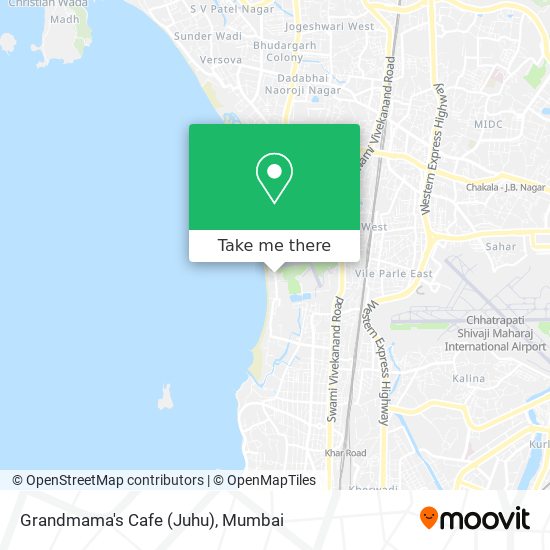 Grandmama's Cafe (Juhu) map