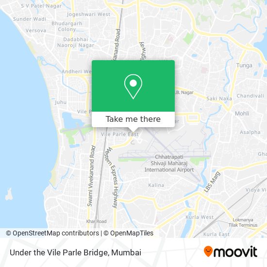 Under the Vile Parle Bridge map