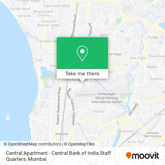 Central Apartment - Central Bank of India Staff Quarters map