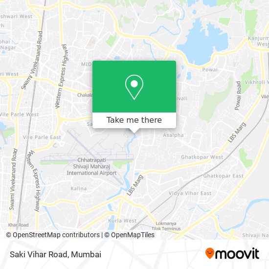 Saki Vihar Road map