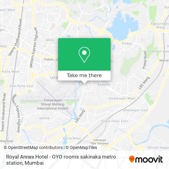 Royal Annex Hotel - OYO rooms sakinaka metro station map