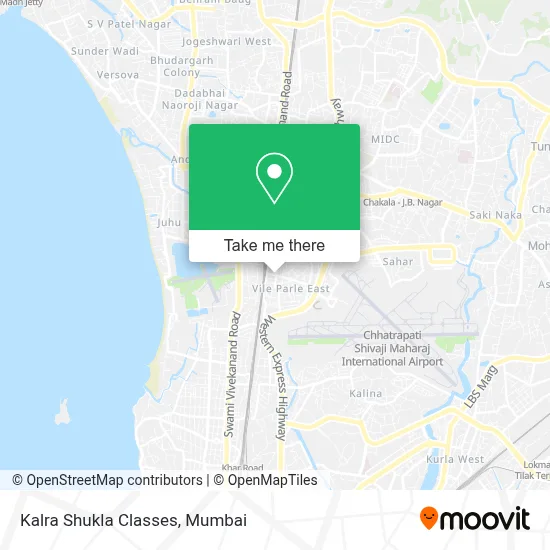 Kalra Shukla Classes map