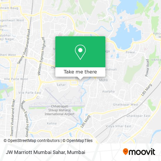 JW Marriott Mumbai Sahar map