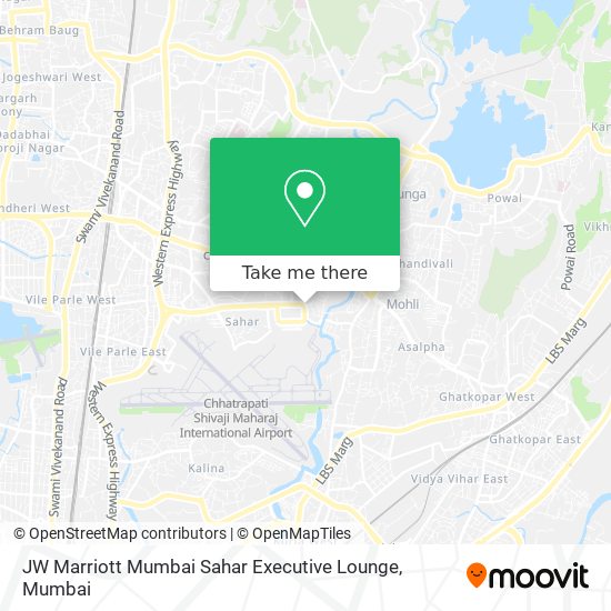 JW Marriott Mumbai Sahar Executive Lounge map